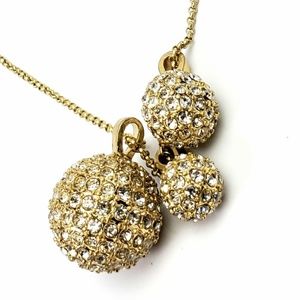 Ann Taylor Jewelry - Ann Taylor Goldtone Triple Pave Balls Chain Ann Taylor Jewelry - Ann Taylor Goldtone Triple Pave Balls Chain